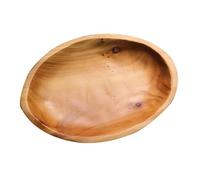 Garneck Plateau à Fruits en Bois Massif Ovale 27×18×3 CM Plateau Alimentaire Décoratif Cuisine et Table de Salon Assiette à Collation Polyvalente pour Restaurant et Fête