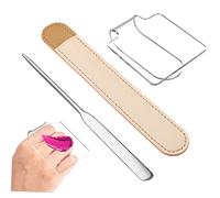 Garneck Plateau De Mélange Transparent Pour Fond De Teint Avec Spatule De Maquillage Et Pochette De Rangement Pour Cosmétiques