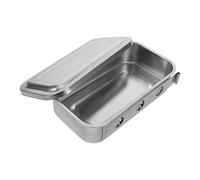 Garneck Plateau Inox Médical avec Couvercle Perforé ou Non Bac de Décontamination Acier Inoxydable Épais pour Rapide et Rangement Sécurisé des Instruments Chirurgicaux