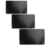 Garneck Plateau sans Micro-ondes de Décongélation Rapide 3pcs en Alliage D'aluminium pour Viande et Hamburger Cuisine Quotidienne