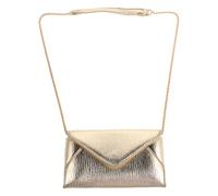 Garneck Pochette Bandoulière pour Femme Mini en Polyuréthane Doré Chaîne Élégante Paquet à Main Enveloppe pour Soirée et Cocktail Paquet de Mariage Compact et Léger