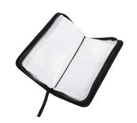 Garneck Pochette CD en Cuir PU Bleu 2 Pièces Grosse Capacité 80 Disques, Protection Anti-Rayures, Facile à Insérer et Retirer, Étui de Rangement Pratique pour DVD Couleur Aléatoire