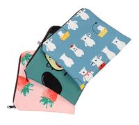 Garneck Pochette Hygiénique Multifonction pour Alimentation Féminine Sécurité et Rangement en Polyester 3 Pièces pour Cartes et Serviettes