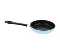 Garneck Poêle à Frire Antiadhésive Bleue Mini 18 Cm pour Œufs, Steaks et Crêpes, Compatible Induction, Poêle Multifonctionnelle Légère Cuisine Maison et Restaurant