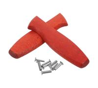 Garneck Poignée de Couteau en Bois Massif 12,5 CM Manche Ergonomique Incourbé Vis pour Couteau Cuisine Pièce de Rechange pour Réparation à Domicile