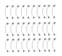 Garneck Poignées Pliantes Robustes en Acier Inoxydable 40 Pcs Poignées Rabattables en Plaque pour Boîtes à Outils Industrielles, Valises et Caisses de Transport, Système de Fixation,