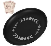 Garneck Porte-Bougie en Acier Inoxydable Rond Plateau Décoratif pour Autel et Chandelier Support pour Bougie Chauffe-Plat Ornement pour Offrandes Religieuses Plateau de Cérémonie