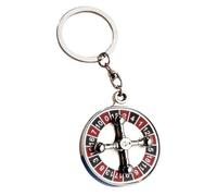 Garneck Porte Clés Rotatif Roulette Pendentif Décoratif Chic pour Sac à Main Anneau Porte Clés Durable et Original Accessoire Vintage pour Homme et Femme