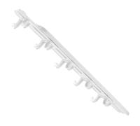 Garneck Porte-Gobelet Adhésif Blanc sans Perçage, Crochet de Placard Coulissant à Dix Griffes, Support Suspendu pour Rangement la Cuisine, Organiseur sous Évier et Armoire Rangement