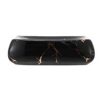 Garneck Porte-Savonnette en Céramique Noir Compact pour Salle de Bain Support de Rangement de Savonnette Résistant Design Moderne et Peu Encombrant pour Usage Domestique et Hôtelier