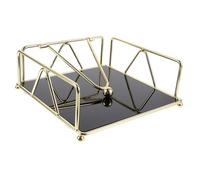 Garneck Porte Serviette Papier Doré Métal Distributeur de Serviettes de Simple et Pratique Support de Rangement pour Maison Restaurant Fête et Bureau