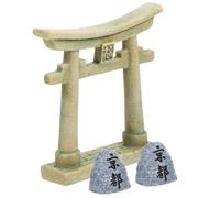 Garneck Porte Torii Miniature Accessoire Décoratif en Résine Synthétique Ensemble de 1 Pièce pour Décoration D'aquarium pour Maison de Poupée et Aquarium