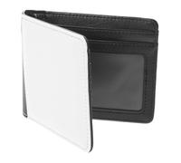 Garneck Portefeuille à Transfert Thermique pour Homme Vierge Fenêtre et Emplacements pour Cartes pour Sublimation Projets DIY