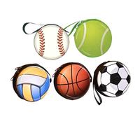 Garneck Portefeuille Petit en Fer-Blanc, Paquet à Fermeture Éclair Compact, Lot de 5 pour Femmes et Hommes, Porte-Monnaie pour Usage Quotidien, Design Minimaliste et Léger