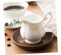 Garneck Pot à Lait Porcelaine Fine Crémier Céramique pour Café et Dessert Récipient Maison Accessoire Café Facile à Nettoyer