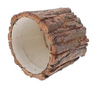 Garneck Pot de Fleurs en Souche de Bois Marron Rustique Vacances, Seau à Compositions en Bois, Décoration Intérieure pour Fleuriste ou Fête