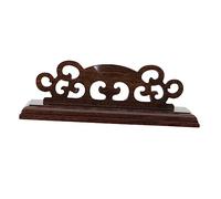 Garneck Présentoir à Éventail en Bois Massif Noir, Support Pliant Démontable en Nanmu, Base Stable pour Éventail à Main Japonerie, Décor Traditionnel Chinois, Accessoire D’exposition