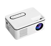 Garneck Projecteur LED Portable Blanc S361 Mini Vidéoprojecteur Domestique USB 1080P Lecteur Multimédia Compact Compatible Ac220-240V Équipement Vidéo Silencieux et Mobile