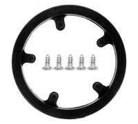 Garneck Protection Cadre VTT, Protège-Guide-chaîne 40 Dents en Plastique Noir, Protection de la Roue Dentée, Protège-chaîne Vélo 5 Trous pour VTT