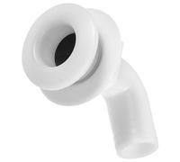 Garneck Raccord de Dalot Angle Drainage Fluide et Entretien Facile 90° pour Bateau en Plastique Blanc pour Installation sur Fond de Yacht
