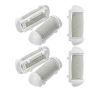 Garneck Râpeuse Électrique 6 Têtes de Remplacement Gris en Rouleaux de Meulage pour Exfoliation des Pieds Soin Quotidien