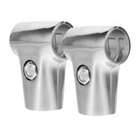 Garneck Rapide Connecteur Acier Inoxydable 2pcs Fixation Tuyau en Forme De T pour Racks De Séchage Et Étagères De Serre Connexion Solide