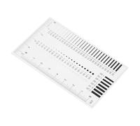 Garneck Règle de Mesure Précise Transparente Jauge de Défauts pour Points et Fissures Règle Rigide Haute Précision pour Diamètre Outil Polyvalent Plastique