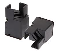 Garneck Rehausseurs De Meubles Réglables 5 Cm, Bloque Antirouille pour Pieds De Meuble 22-42 Mm, Charge 250 Kg, Élévateurs De Lit Et Table Noirs 2 Pièces pour Bureau Et Salon