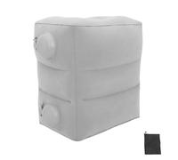 Garneck Repose-Pieds Gonflable Avion, Oreiller Repose-Pieds Gonflable, PVC et Flocage, 3 Couches, pour Longues Durées et Voyages Aériens, pour Voyageurs