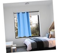 Garneck Rideau Occultant Polyester Haute Précision pour Salon et Chambre Décoratif Opaque Bleu Ciel Adapté pour Fenêtres et Volets Coulissants