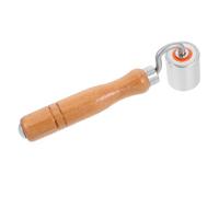 Garneck Roller de Pression pour Joint de Peint Acier Inoxydable avec Poignée de Hêtre Outil Portable pour Construction et Rénovation à Roulements pour Lissage des Surfaces
