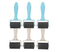 Garneck Rouleaux d'impression Outil D'estampage Pratique Lot de 6 en Caoutchouc et Plastique pour Garçon et Filles Adapté la Peinture Plaque Tamponnage