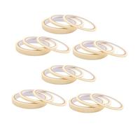 Garneck Ruban Adhésif de Masquage Beige Adhésif de Séparation des Ongles 18 Rouleaux pour Manucure pour Salons Professionnels et Réparation D'ongles