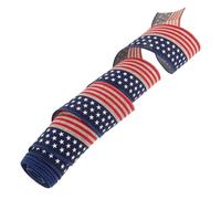 Garneck Ruban Patriotique Étoilé et Rayé en Polyester, Bords Armés pour | Décor Fêtes D’indépendance, Motif Drapeau Américain Vintage, pour Guirlandes, Défilés et Loisirs Créatifs