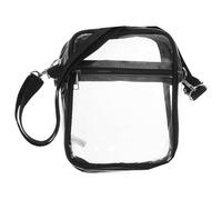 Garneck Sac à Bandoulière Transparent Femme Mini Sac Clair Petit Capacité Main Noir Élégant Crossbody pour Fille et Femme