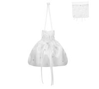 Garneck Sac à Main de Mariage Élégant Pochette de Mariée Polyvalente pour Demoiselles Sac Accueil et de Fête pour Contenir Bonbons et Petits Objets Lors des Événements
