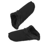 Garneck Semelles de Chaussures Chaudes et Moelleuses Doublure Intérieure Amovible en Peluche Noire Taille 37-38 Isolation Thermique Hiver Confort Doux pour Chaussures à Trous Usage