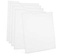 Garneck Séparateurs de Page en Pp Blanc 5 Pièces, Résistant la Décoloration, Multi-usages pour Classement de Vinyles la Maison Classe