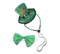 Garneck Serrage- Saint-Patrick Trèfle Vert, Mini Chapeau Haut-de-Forme en Tissu Doux, Kit D’Accessoires Festifs pour Garçon et Filles et Adultes, pour Fêtes et Célébrations Irlandaises