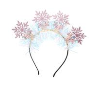 Garneck Serre-tête Flocon Pour Fête De Noël Bandeau Léger Cheveux Cerceau Cheveux Accessoires Filles Garçon Fille Cadeau Fête