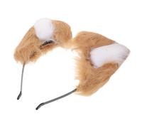 Garneck Serre-tête Oreilles de Chat Fourrure pour Femme Accessoire de Coiffure Kawaii pour Cosplay Animal et Fêtes Déguisement