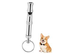 Garneck Sifflet pour Chien Métal Portable Réglable Tonalité Entraîneur pour Animaux De Compagnie Ultra Léger Nickelé avec Porte-clés pour Entraînement des Chiens