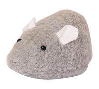 Garneck Souris à Remontoir en Peluche Interactive et Stimulation du Chat Vibration Amusante Mécanique Réaliste pour Chat pour Jeux D'intérieur