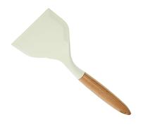Garneck Spatule de Cuisine Silicone Résistante Chaleur Multifonction Antidérapante pour Steak et Poignée Ergonomique Blanche Facile à Nettoyer