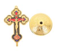 Garneck Statue De Jésus en Croix en Alliage De Zinc Statue Catholique Décorative pour La Maison Et Le Bureau