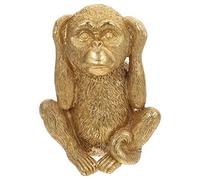 Garneck Statue de Singe 3 façons Entendre Parler Rien de Mauvais Singe en résine Fengshui Décoration de Singe Trois vérités de l'homme Sculptures pour Bureau à Domicile