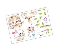 Garneck Sticker Mural Chat Sur Arbre Stickers Muraux Animaux Pour Chambre Garçon Fille Et Salon Décoration Murale Diy