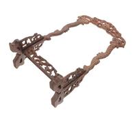 Garneck Support à Colliers en Bois Forme Aile de Poulet, Présentoir Suspendu Double Dragon pour Bracelets et Pendentifs en Jade, Organiseur pour Vitrine et Bureau