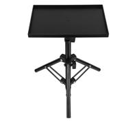 Garneck Support de Projecteur Réglable en ABS et Fer Trépied 49 CM Plateau Antidérapant T00 Petit Format Étagère pour Projecteur Bureau Sol ou Chevet pour Angles Confortables et