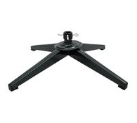 Garneck Support de Sapin de Noël en Métal Pliable pour Arbre 1,26 Pouce | Socle en Fer Disque de Verrouillage Plat, Quatre Pieds en Caoutchouc, Finition Thermolaquée